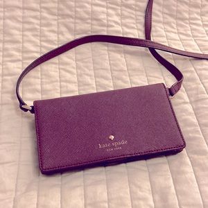 Kate Spade cross body wallet and phone clutch